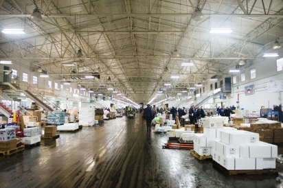 Inside Fulton Fish Market