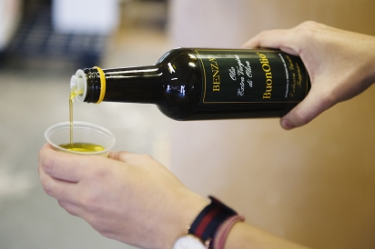 Olive oil tasting, perfect for dipping crusty bread in