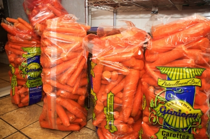 The bakery currently goes through 700 pounds of carrots a day
