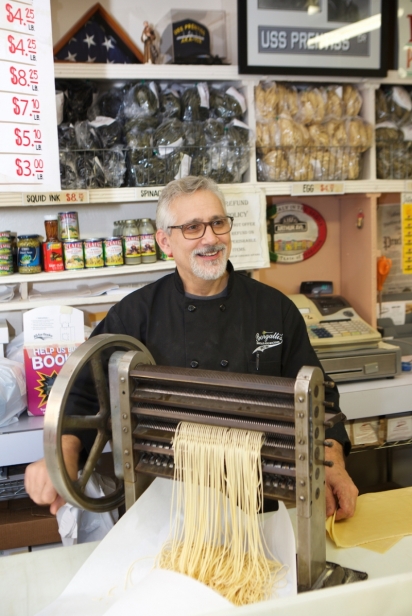 third-generation owner of Borgatti’s Ravioli & Egg Noodles, Chris Borgatti